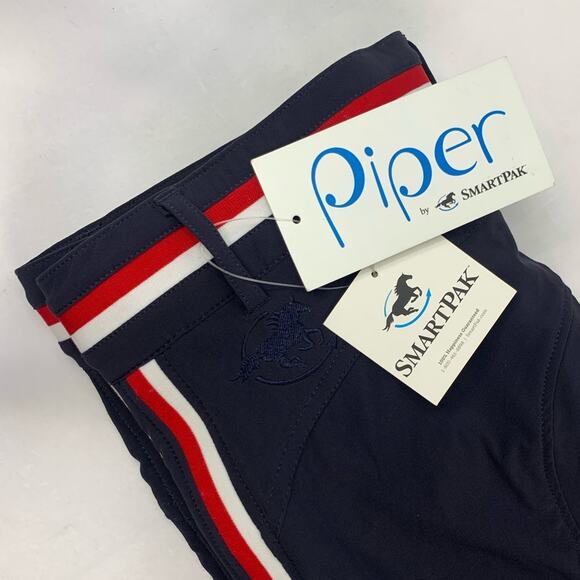 Piper Equestrian Riding Pants High Waist Horseback Full Seat Breeches Size 32 R - Picture 10 of 14